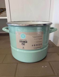 *Brand New* 16qt Martha Stewart Steamer Pot - Enamel on Steel
