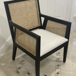 Cane Back Accent Chair