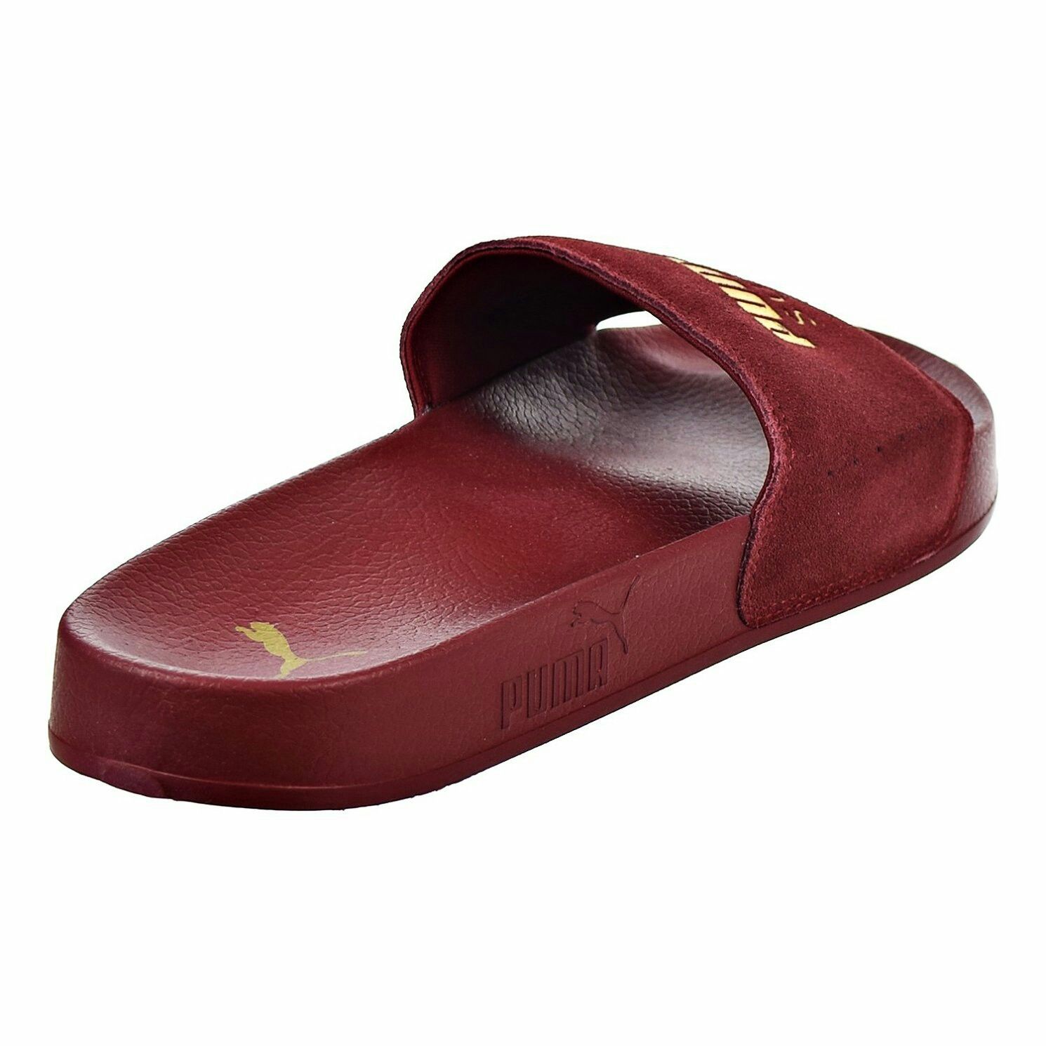 puma burgundy slides