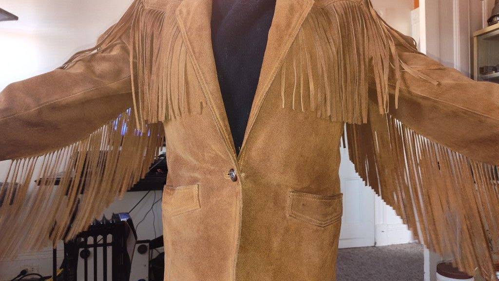 Suede Fringe Jacket 