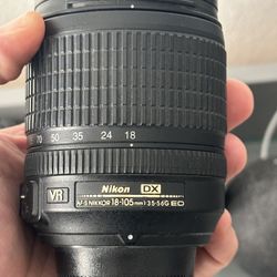 Nikon Nikkor Lens 18-105 3.5 - 5.6