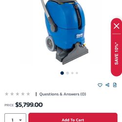 Clarke EX40 18LX 18", 12 Gallon Carpet Extractor - (contact info removed)5  with Stainless Heavy Duty Wand