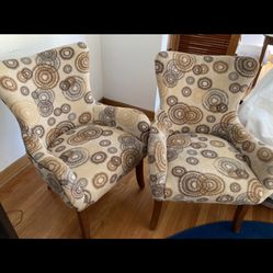 Two statement chairs 