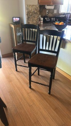 2 Tall Dining Chairs