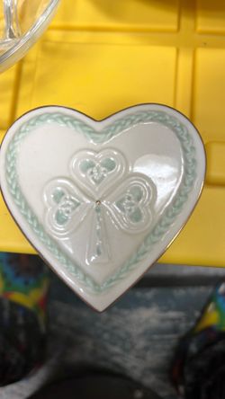Lenox Irish Blessing Heart Keepsake Box