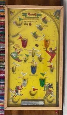 Vintage Poosh M Up Tabletop Pinball Wall Decor 23x13 inches electronics do not work just $20 