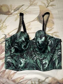 Victoria's Secret Emerald Green Tropical Longline Bra