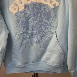 Sp5der Hoodie Light Blue 