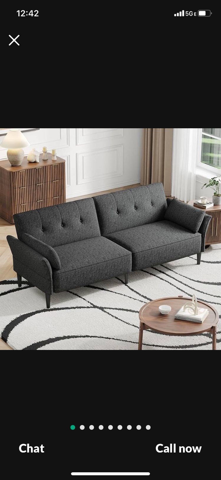 89” Futon Sofa Bed