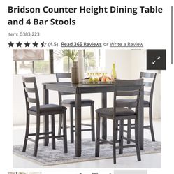 Dining Room Table with 2 Bar Stools