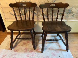 Wooden chairs