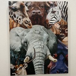 Giant XL Safari Theme Painting Decor *ORIGINAL*