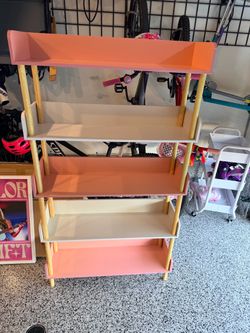 5-shelf Bookshelf for girls room