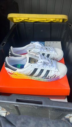 Adidas Superstar Rare Paint Splatter Size 10