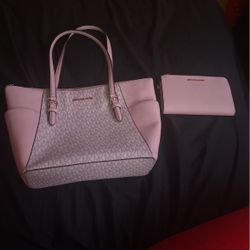 Pink Mk Wallet and Purse