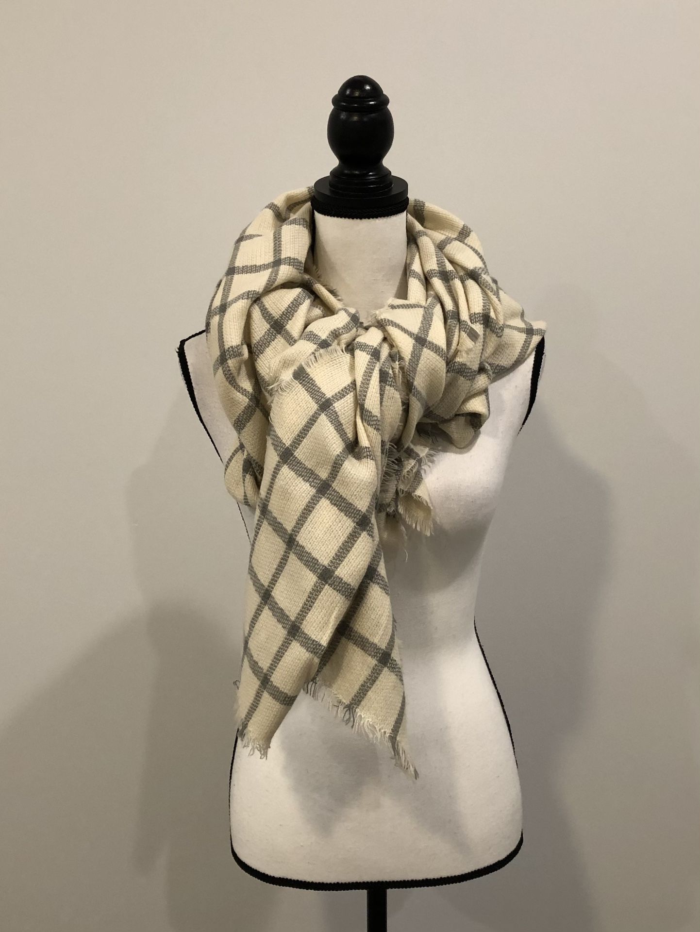 Saks Fifth Ave Plaid Wrap