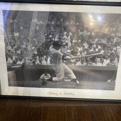 Autographed picture of Mickey Mantle