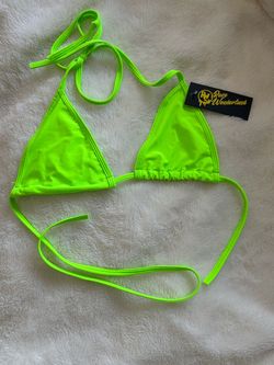 Neon Green Triangle Top
