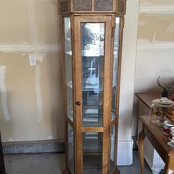 Wood Curio Cabinet