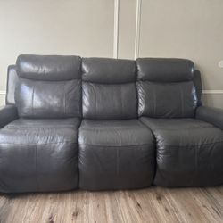 Black leather Sofas