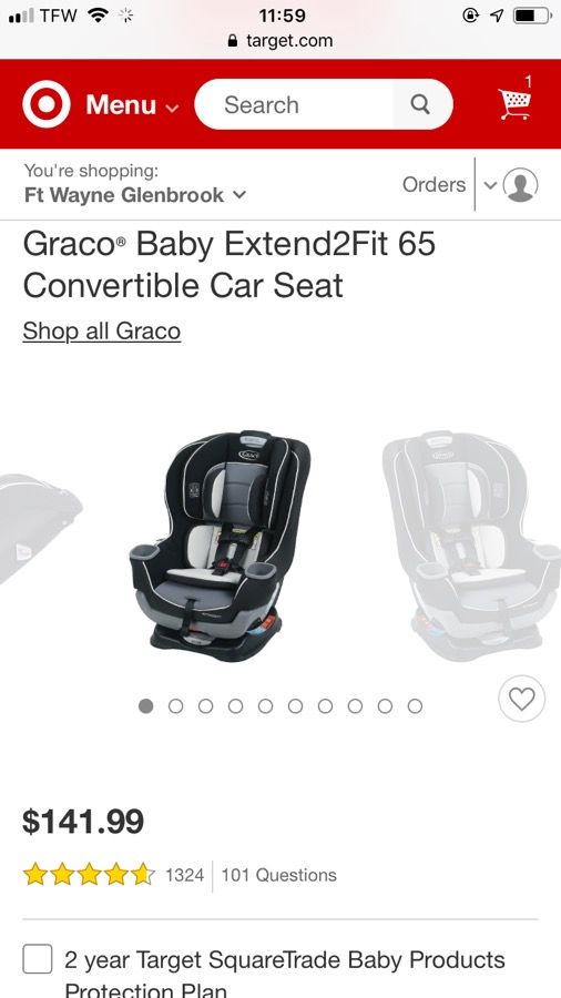 Graco extend 2 fit car seat
