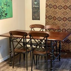 5-Piece Industrial Dining Table