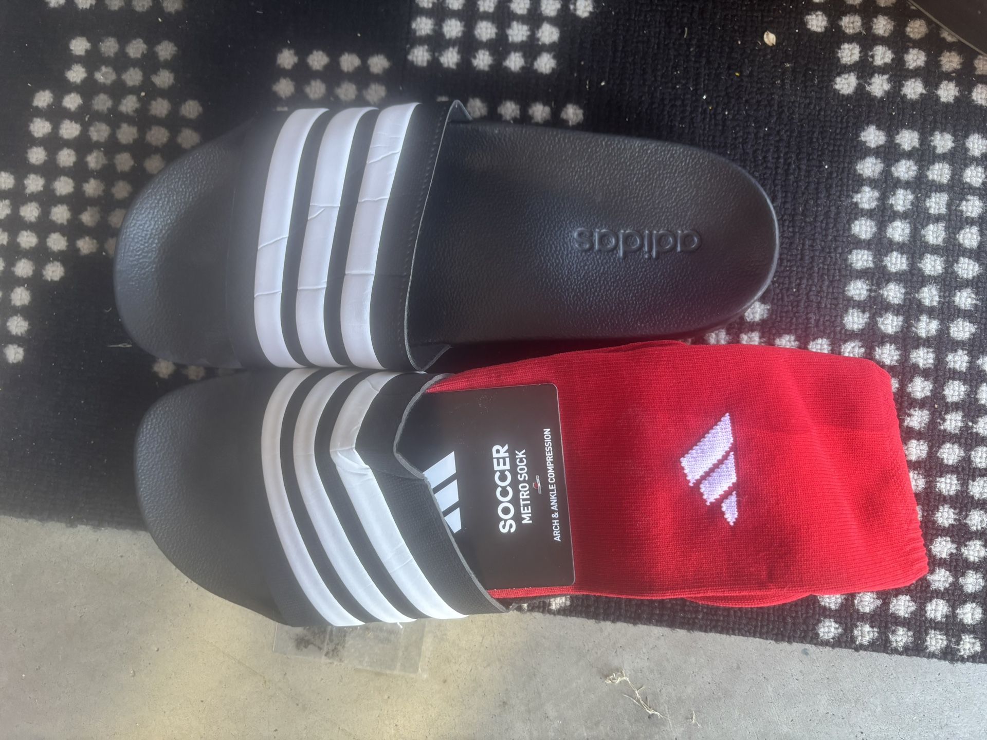 Adidas Slides & Socks