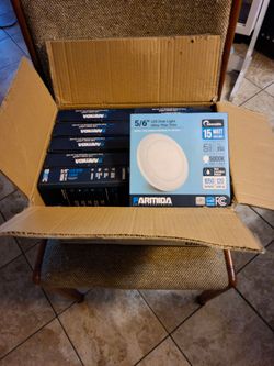Parmida 5/6" LED Disk Lights (10-Pack) – 15W, 5000K Daylight, Dimmable – NIB