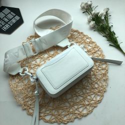 A white backpack