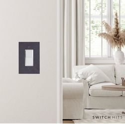 Decorative Light Switch Cover Decora Rocker Plate Slate 1 Gang 3.25x5