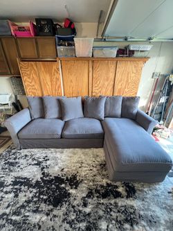 FREE DELIVERY - Grey sleeper couch sofa