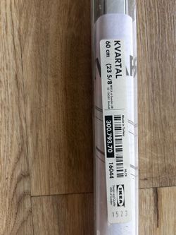 IKEA KVARTAL Top and Bottom Rail 23 5/8 " Aluminum Color 300.793.70 NEW