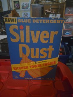 Silver Dust Blue Detergent Vintage Box