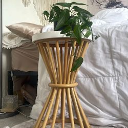 Rattan End Table
