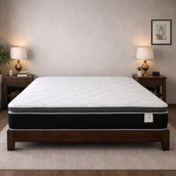 King Size Mattress Pillow Top 14” Inches Thick ✨New From Factory Excellent Comfort Also Available: Twin, Full And Queen Same Day Delivery 🚚