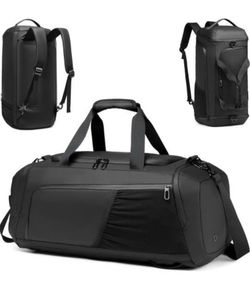 Black Convertible Duffel Backpack Bag