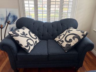 Blue Sofa Set chaise)