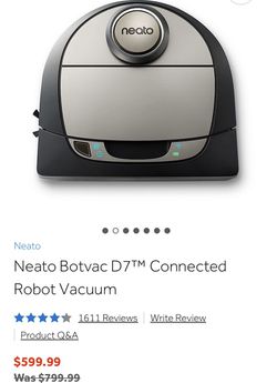 Neato botvac d7 connected robot vacuum brand. Never never used