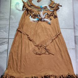 $12 Costume Pocahontas, Indian Adult Large