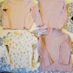 Zara Girls Long Sleeve Tshirts, One Sweater Top.  Size 18-24 Months