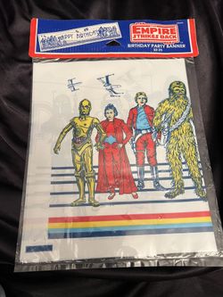Star Wars Vintage 1981 Empire Strikes Back Party Banner