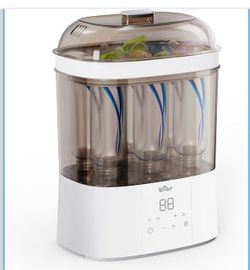 Bear Bottle Sterilizer and Dryer, 2-Layer Electric Steam Sanitizer