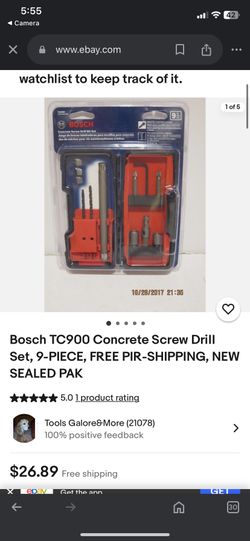 BOSCH Concrete Drill Set