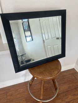 Mirror, black frame