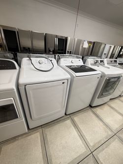 Samsung top load washer and electric dryer set