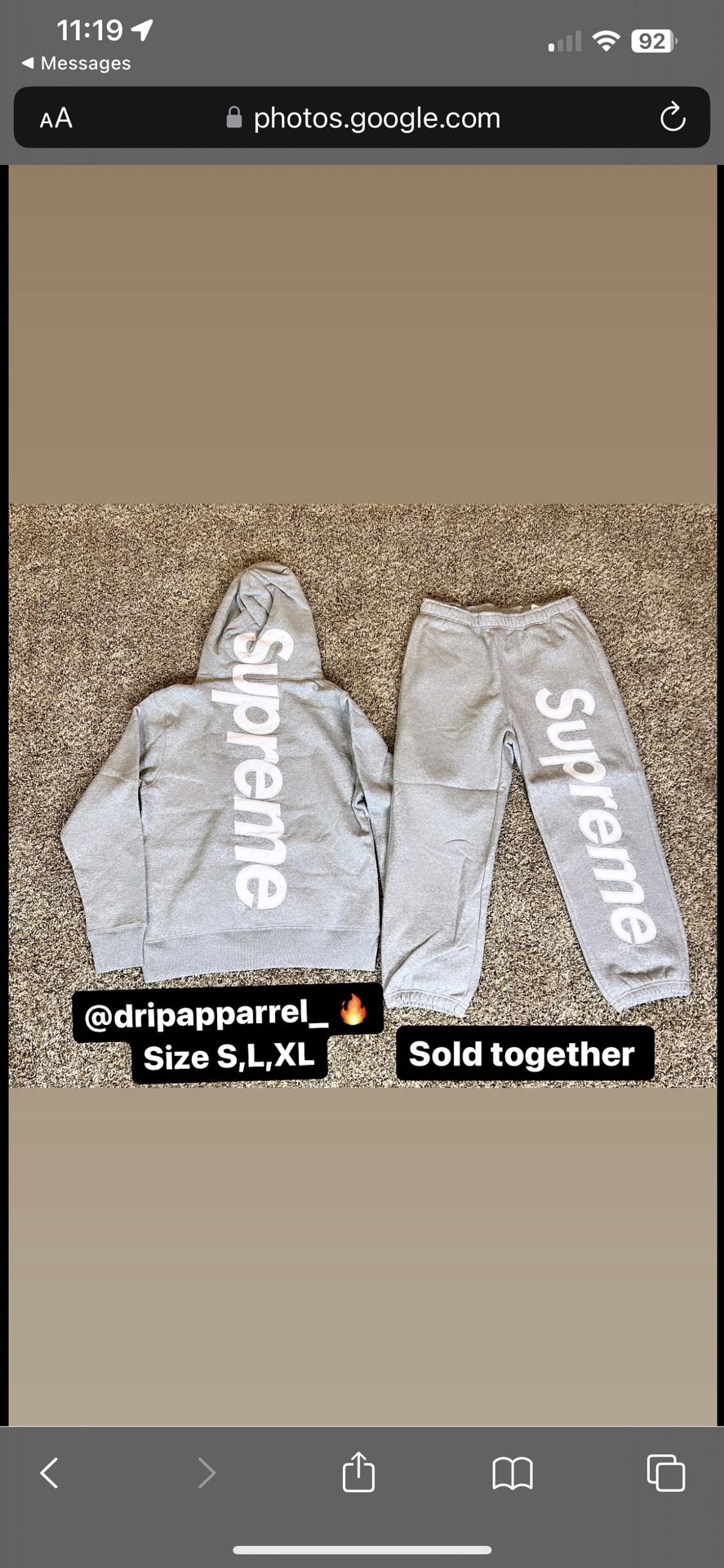 Supreme Hoodie & Joggers