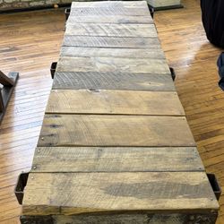 Wooden Train Car Flatbed