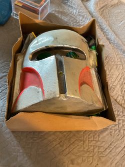 VTG Ben Cooper Star Wars Boba Fett Halloween Costume & Mask Size Medium 1977 no box top