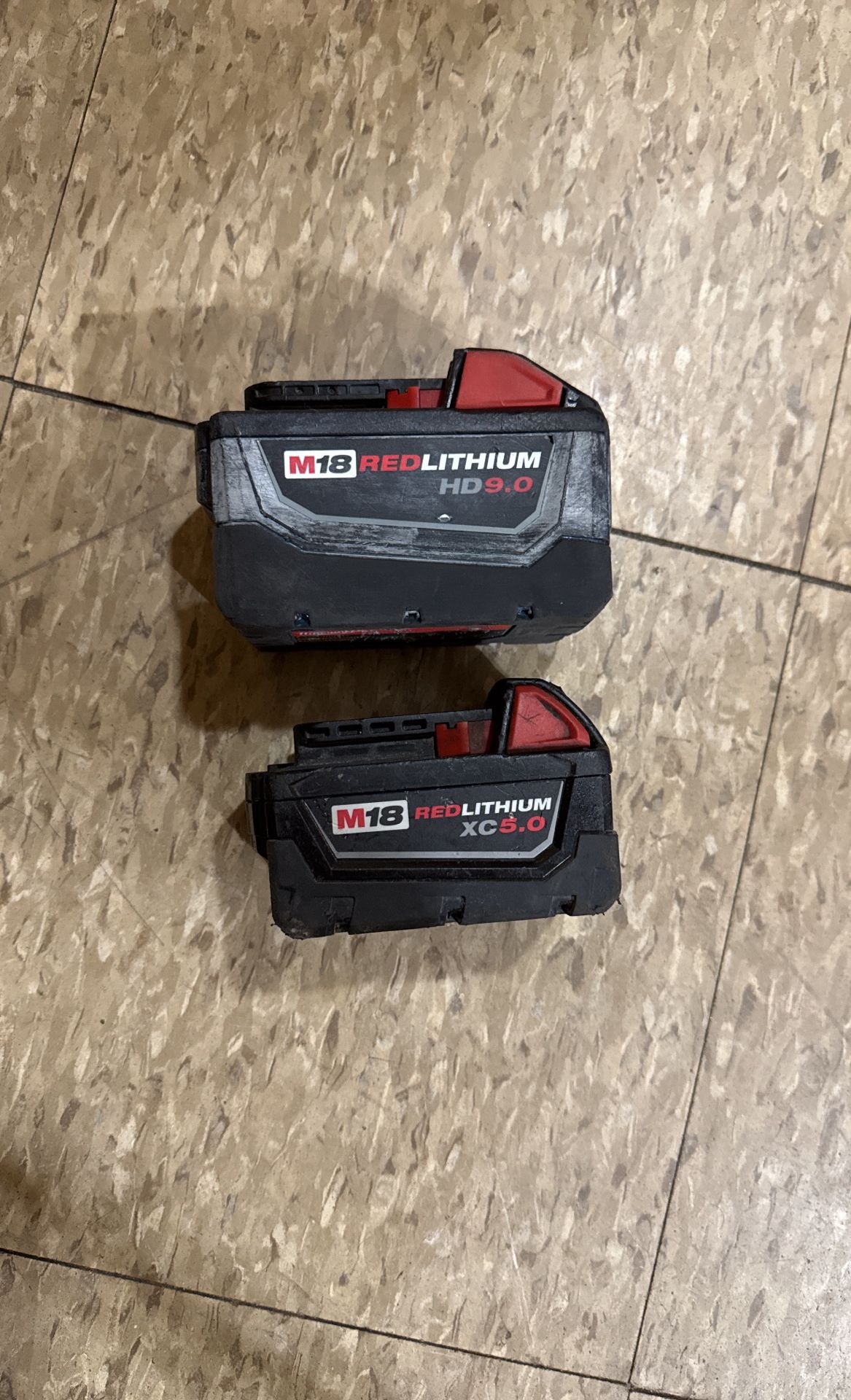 Milwaukee Batteries 9.0 and 5.0