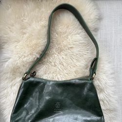 Green Leather Shoulder Bag